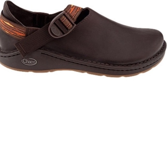 Chaco Men's Brown Slip-On Shoes with Orange Accents - Picture 1 of 12